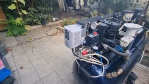 Компрессор на базе двух ЗИЛ 130 своими руками (Do-it-yourself water-cooled air compressor)