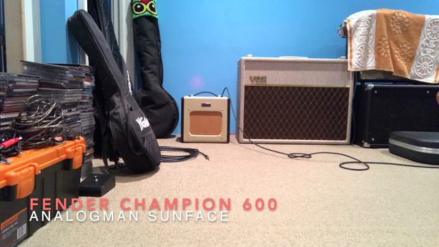 Fender Champion 600 + Analogman Sunface смотреть онлайн