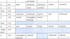 5 класс. Stundenplan / Расписание