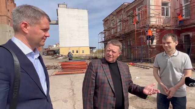 В Саратове продолжается реконструкция административного здания мельницы Рейнеке