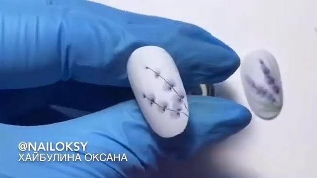 Лаванда цветок акварель на ногтях смотреть онлайн