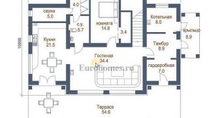 Проект дома в стиле шале в альпийском стиле шали