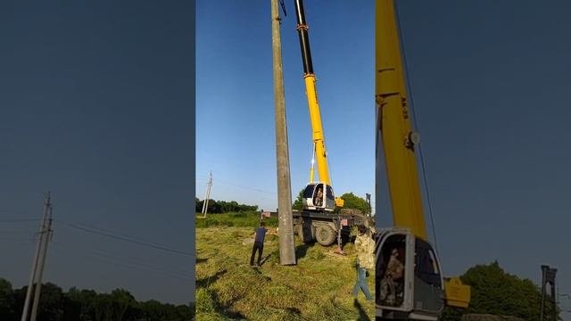 Установка опоры 26 метров