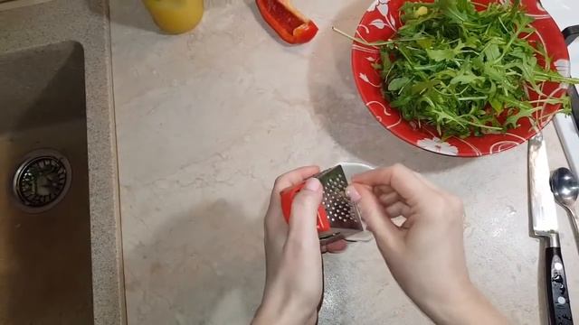 Лёгкий Итальянский салат из рукколы. Легко и быстро! смотреть онлайн