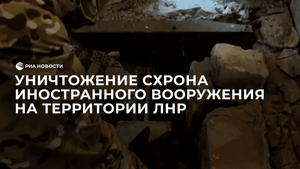 Обнаружение и уничтожение схрона иностранного вооружения на территории ЛНР