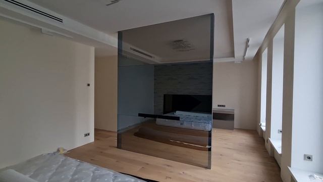 зеркальный телевизор Burg&Glass 55/ зеркальная перегородка