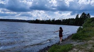 водохранилище бушует! гроза намечается!