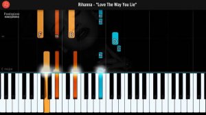 Rihanna - "Love The Way You Lie" Piano Tutorial - Chords - How To Play - Cover