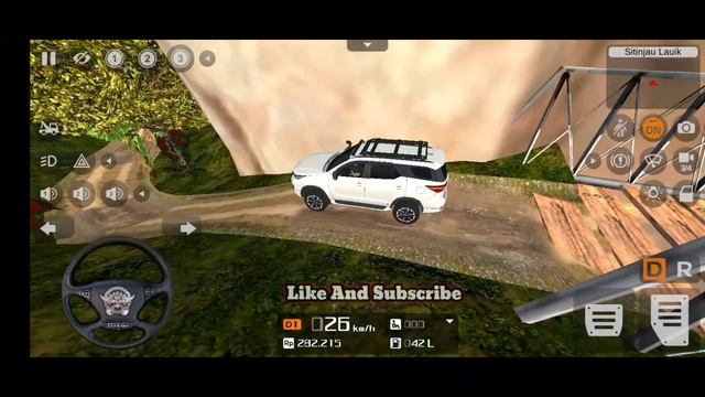Fortuner Car Mod Bus Simulator Indonesia | Fortuner Legandar Off roding Bussid Android Gameplay