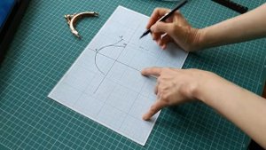 Строим выкройку для фермуара.