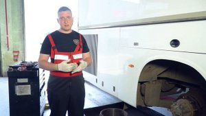 Ремонт задних тормозов на автобусе Кинг Лонг