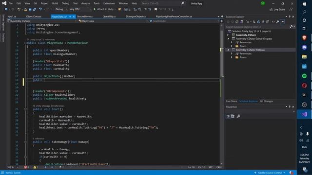 Let's Make an RPG Game in Unity! - Part 7: Hotbar implementation! (unity3d rpg tutorial)