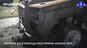 Морпехи 810-й бригады разгромили колонну ВСУ