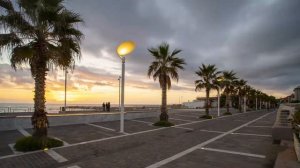 Marina di Cecina Livorno time-lapse al tramonto