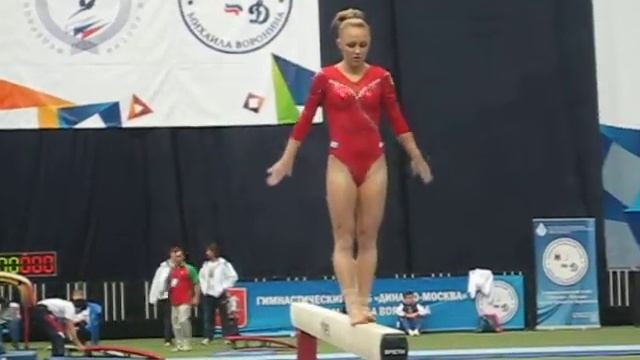 Екатерина Крамаренко Кубок Воронина-2014 Разминка Бревно смотреть онлайн