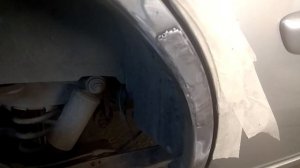 мазда MPV, небольшой ремонт задней арки
