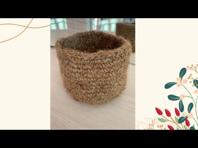 Корзинка из джута