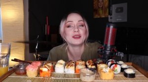 MUKBANG | Суши/роллы, мидии | Sushi/rolls, mussels не ASMR