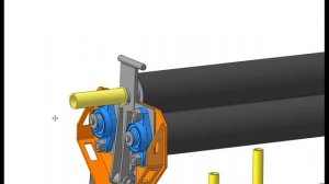 Простой вальцовочный станок. Своими руками. 3D-модель.Sheet Rolling Machine. 3D-model