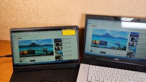 Сенсорный портативный монитор ZEUSLAP, 15.6", FullHD, 60Hz, батарея 6000 mAh.