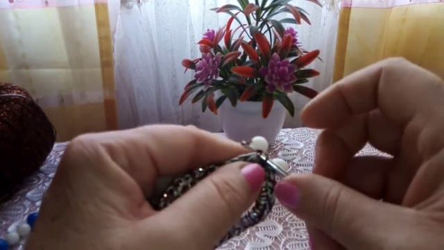 Резинка для волос с бусинами, подробный МК.
#резинкадляволос