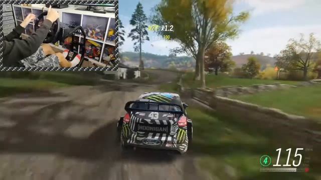 Forza Horizon 4 Hoonigan Ford Focus Rally (Steering Wheel Gameplay) смотреть онлайн