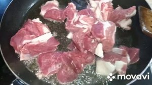 Жареная баранина с луком, супер ароматная и очень нежная. Очень вкусно