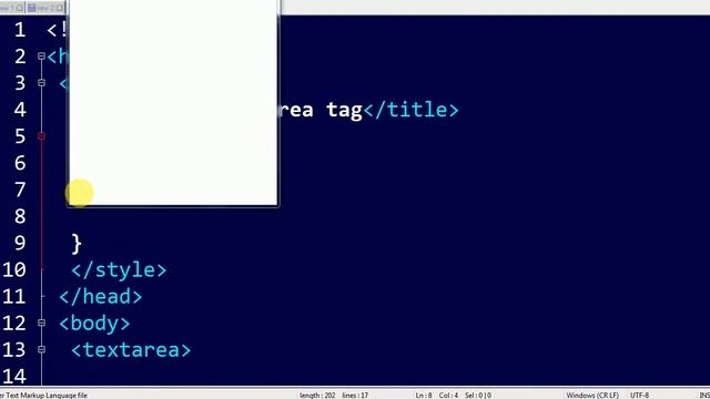 A To Z HTML Tags | html textarea tag tutorial смотреть онлайн