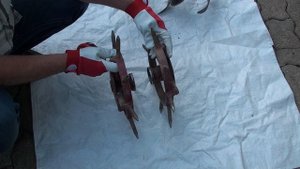 SUPER!!!Колеса ежи на легкий МБ!(ОБЗОР) Wheel spikes on a light walk-behind tractor!عجلات القنفذ