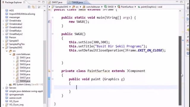 Java Swing-GUI-009-Swing Basit Şekil Programı смотреть онлайн