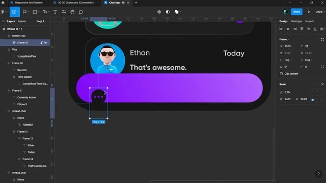 Chat App UI Design - Figma UI Design Tutorial | UI Speed Design