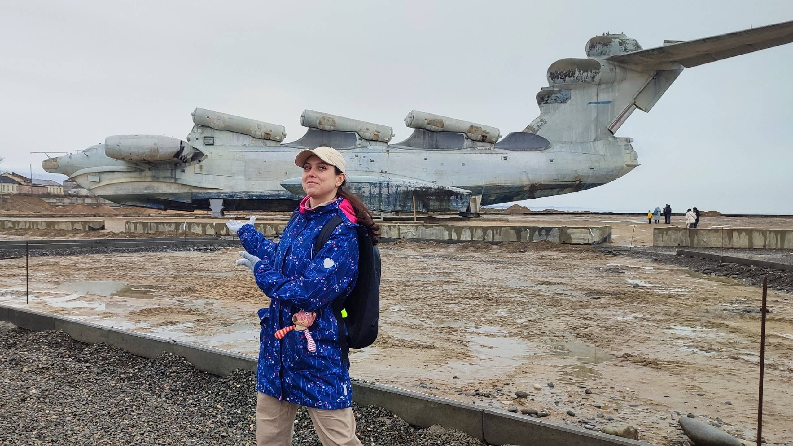 ЭКРАНОПЛАН "ЛУНЬ" Дагестан 1 серия Каспийск, Дербент, Экранплан "Лунь" и древняя Крепость Нарын-Кала