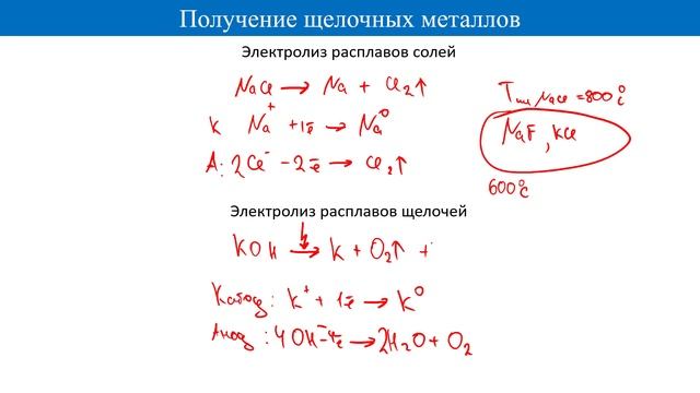 Получение щелочных металлов. Подготовка к ЕГЭ по Химии. смотреть онлайн