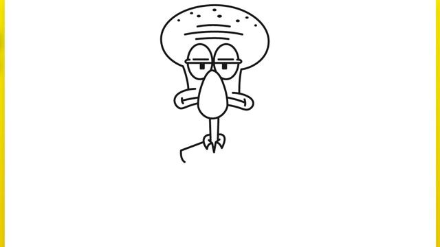How to Draw Squidward from SpongeBob SquarePants | Easy Step-by-Step смотреть онлайн