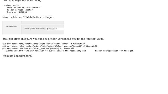 Jenkins folder propery: Is it possible to use a folder defined property on SCM section? смотреть онлайн