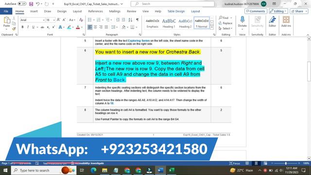 Exp19_Excel_Ch01_Cap_Ticket_Sales | Excel Chapter 1 Ticket Sales Complete Solution | Ticket Sales