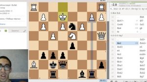 ШАХМАТЫ.  PENG LI MIN VS GOLUBOV SAVELIY.  Лондонская защита.