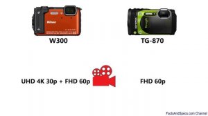 Nikon Coolpix W300 vs Olympus Tough TG-870