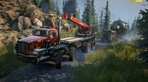 Snowrunner Mods - Western Star 8x8 714wm Pulling Heavy KOLOB 74760 Giant Fuel Tanker Semitrailer