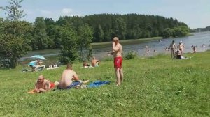 Купание на реке Птичь. Пляжи Беларуси