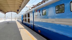 "Аврора!" ЧС6-022 с туристическим поездом №929 Сортавала - Москва "Поезд Деда Мороза"