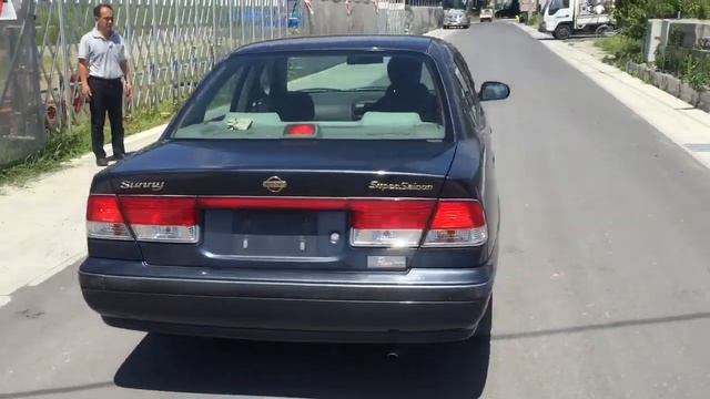Видео-тест автомобиля Nissan Sunny (темно-синий, FB15-079290, QG15DE, 2000г) смотреть онлайн