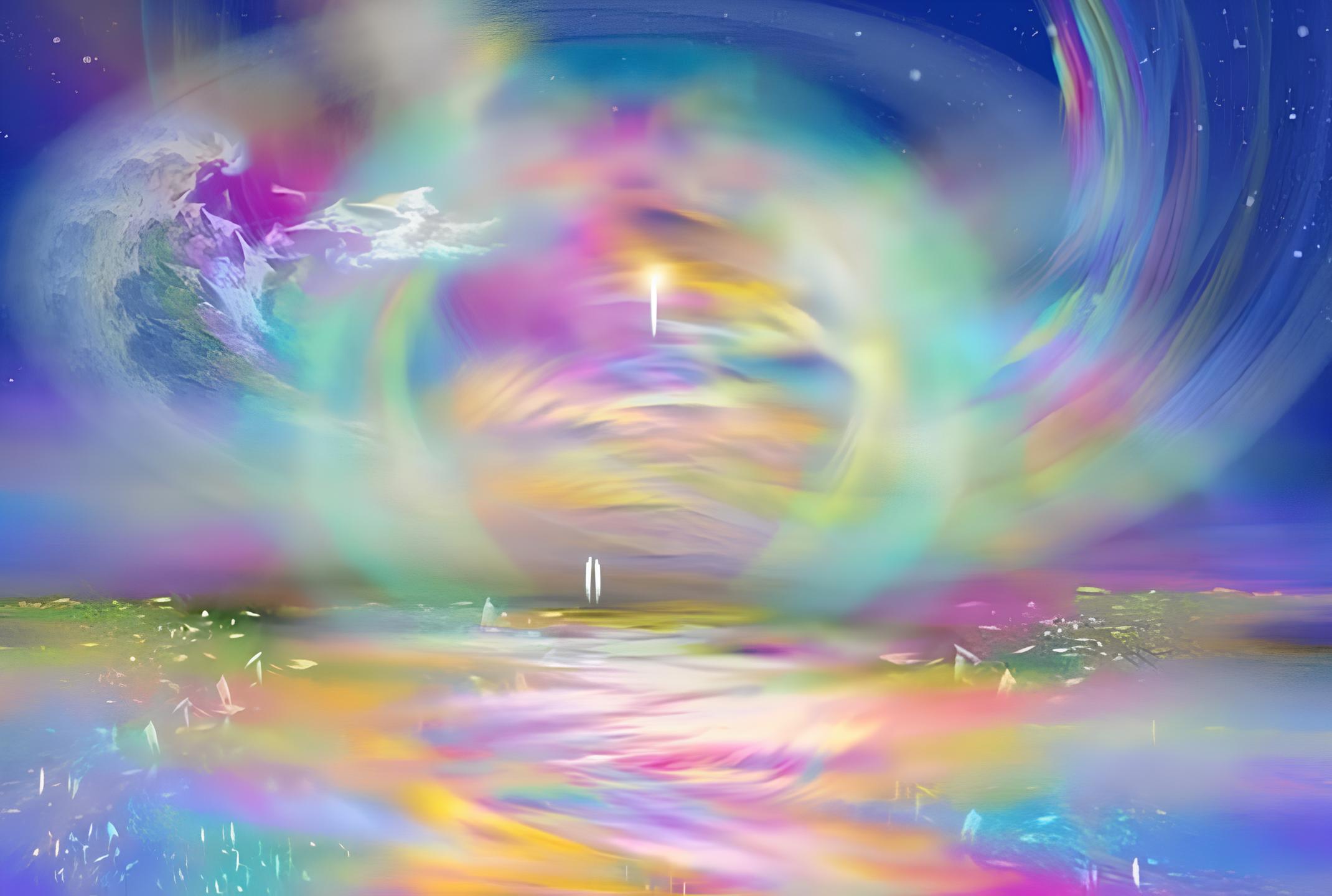 Потоки в жизни человека. Энергетические картины Елены Саппа. Разноцветная Радуга. Радужные мечты. Радужные картины.
