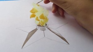 Рисунок к 9 МАЯ! Как нарисовать вечный огонь? Уроки рисования для начинающих