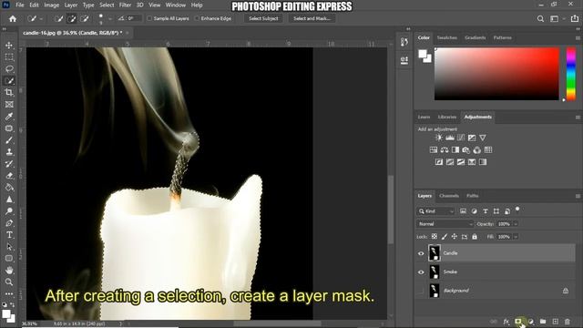 How to Remove/change the Background of a Smoke in Photoshop? смотреть онлайн