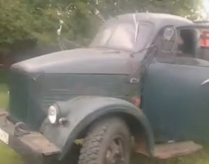 Езда на ретро грузовике Газ 51