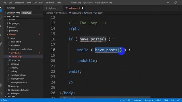 11 Theme Basics and the Loop смотреть онлайн