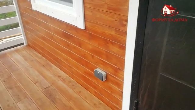 Каркасная баня 6х6 с мансардой п.Янтарный смотреть онлайн