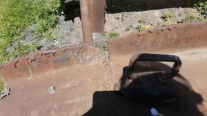 как работает на самом деле пескоструй из газового балона с маленьким компрессором.