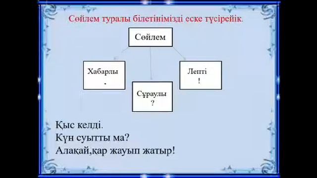 Қазақ тілі 3 сынып Сөйлем мүшелері 51 сабақ смотреть онлайн